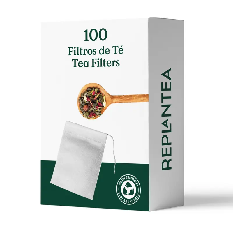 100 Filtros Desechables Para Té a Granel Replantea