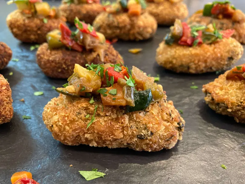 🌿 12 Croquetas de Verduras y Espinacas - Vegetarianas (400g)