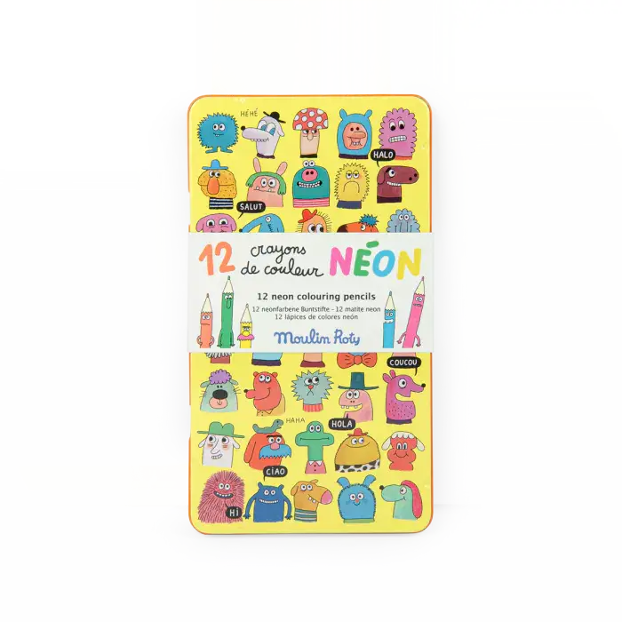 12 lápices de colores Neón - Moulin Roty
