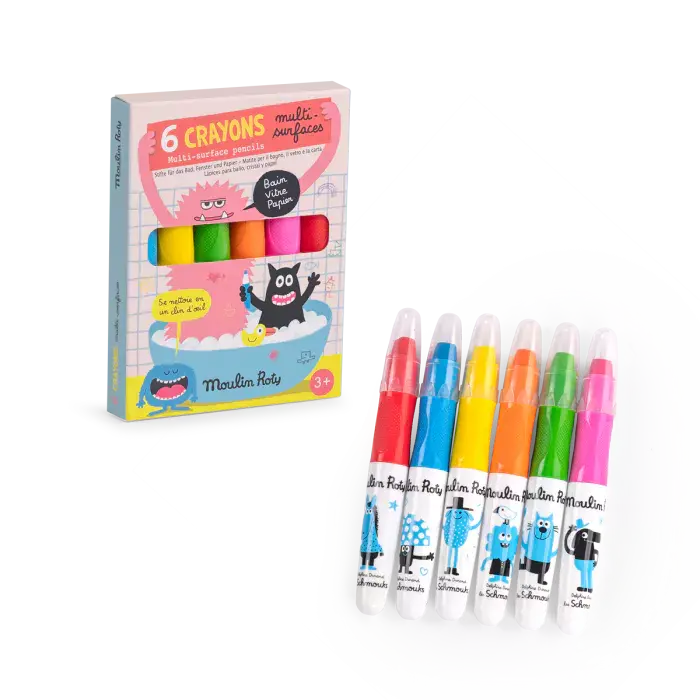 6 Lápices Multisuperficie Les Schmouks