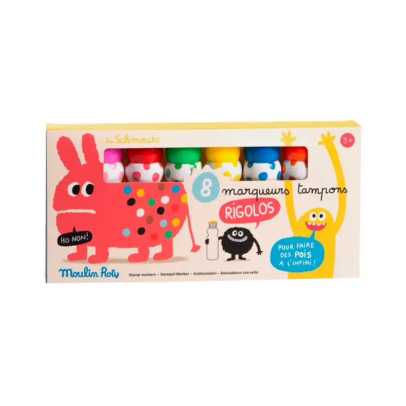 8 Marcadores Tampon Les Schmouks