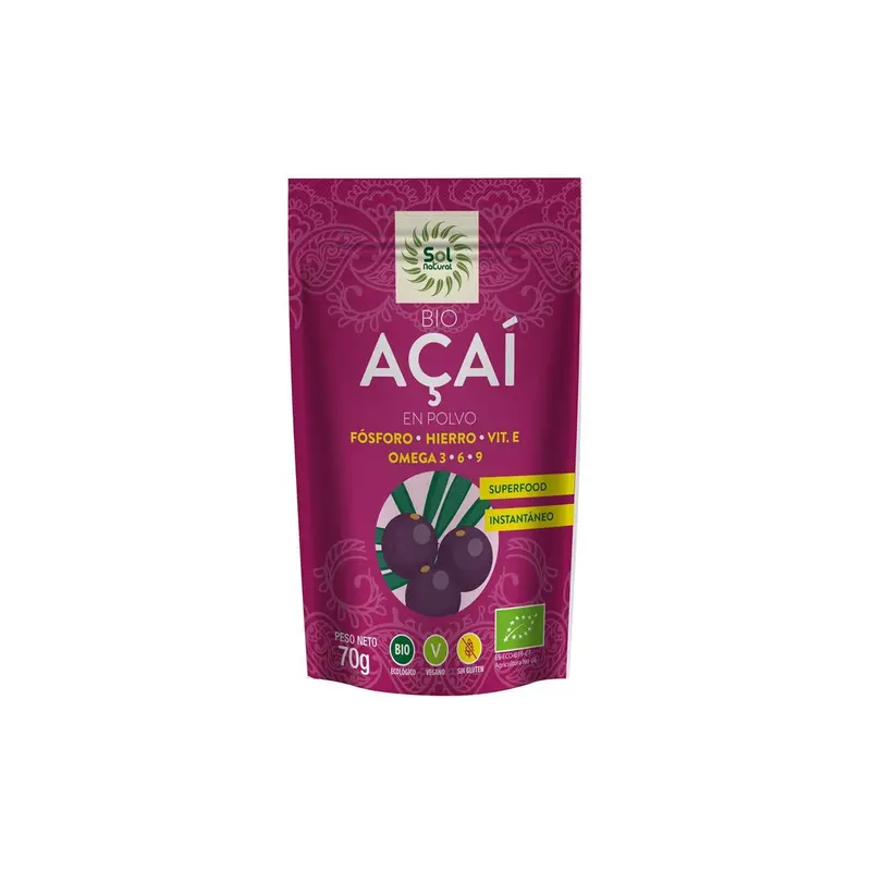 Acai en polvo Bio - 70 g - Sol Natural