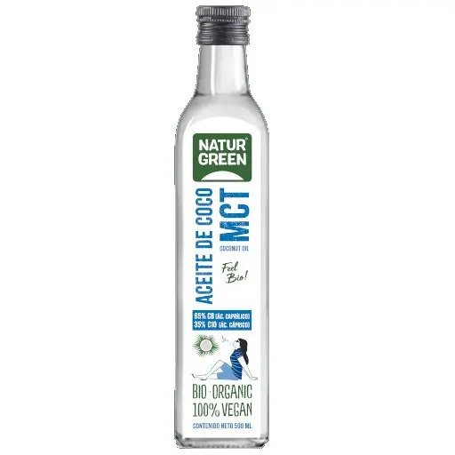 ACEITE DE COCO MCT 500 ml. BIO ORGANIC 100% VEGAN