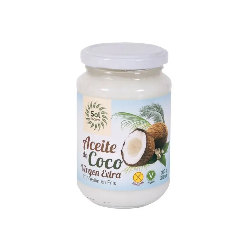 Aceite de coco virgen extra bio 380 ml Sol Natural