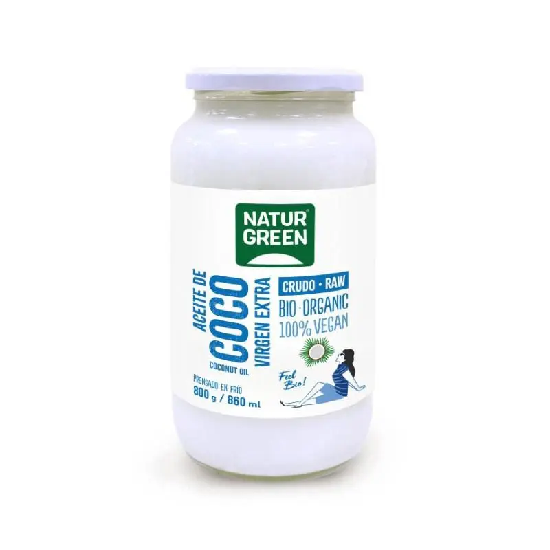 Aceite de coco virgen extra bio 860ml Naturgreen