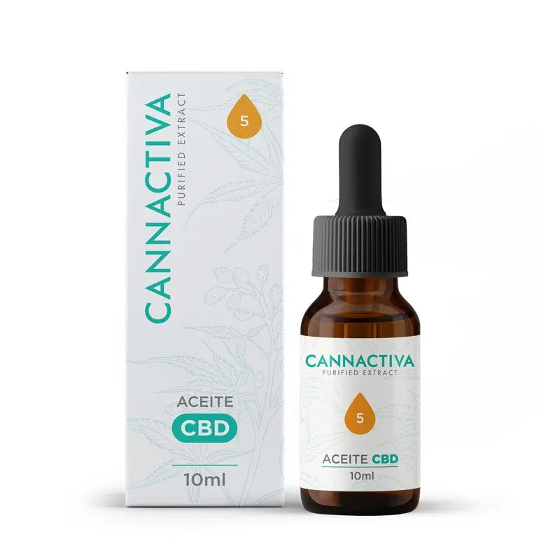Aceite Purificado CBD Cannabidiol 5% 10ml Cannactiva