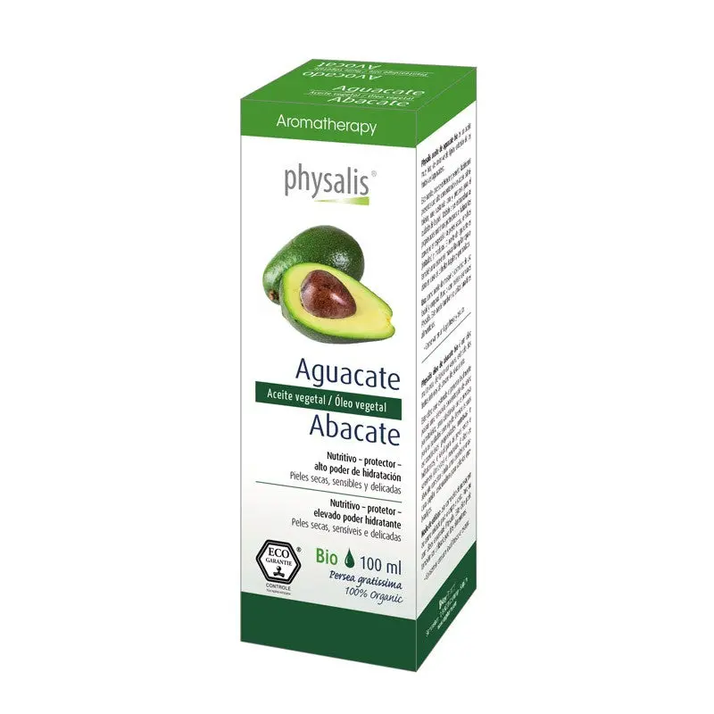 Aceite vegetal de aguacate bio 100 ml Physalis