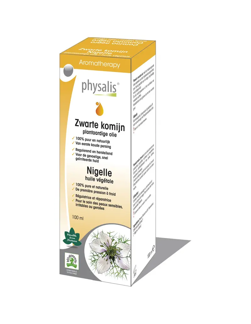 Aceite vegetal de comino negro bio 100 ml Physalis