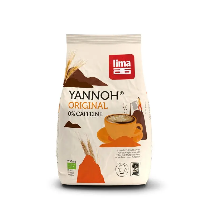 Achicoria Yannoh para cafetera (cafe de cereales) bio bolsa 500g Lima