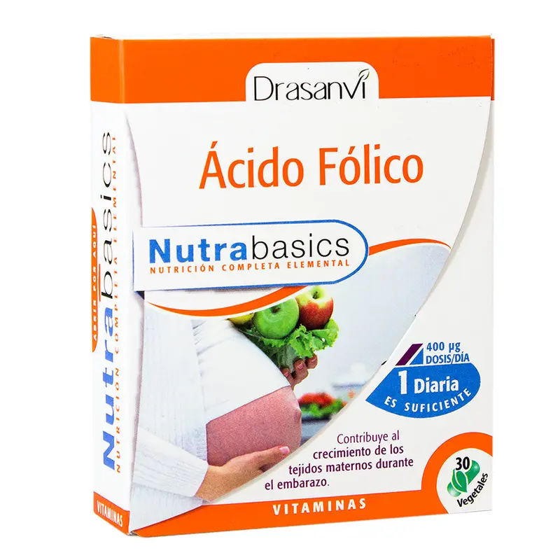 Acido fólico 30 cápsulas Drasanvi