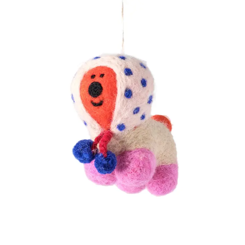 Adorno Perro Pom Pom
