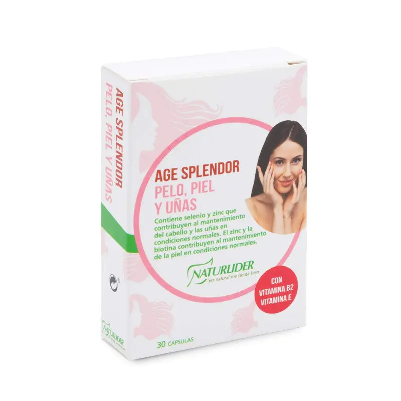 Age Splendor pelo, piel y uñas 30 cápsulas Naturlíder