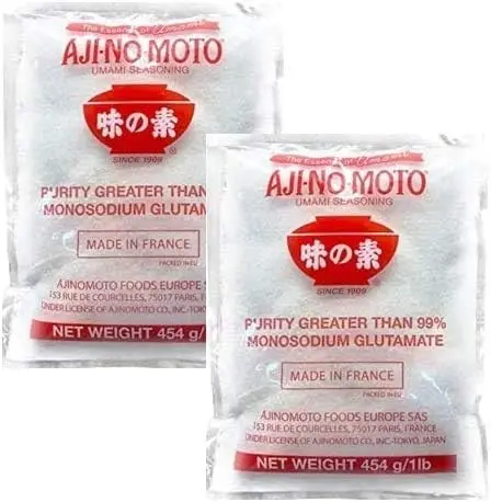 Ajinomoto, Potenciador de Sabor Umami (Glutamato Monosódico), Lote de 2 bolsas de 454 gr. El secreto de los chefs para realzar el sabor de tus platos de forma natural.