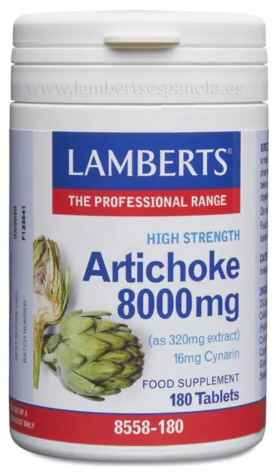 Alcachofa 8000 mg como extracto que aporta 16 mg de Cinarina