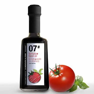 Aliño #07 TOMATE + ACEITE DE OLIVA CON ALBAHACA