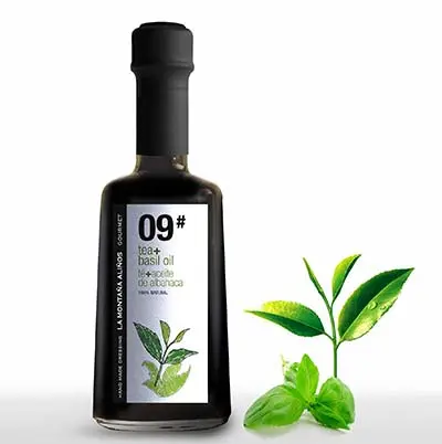 Aliño #09 TÉ + ACEITE DE OLIVA CON ALBAHACA