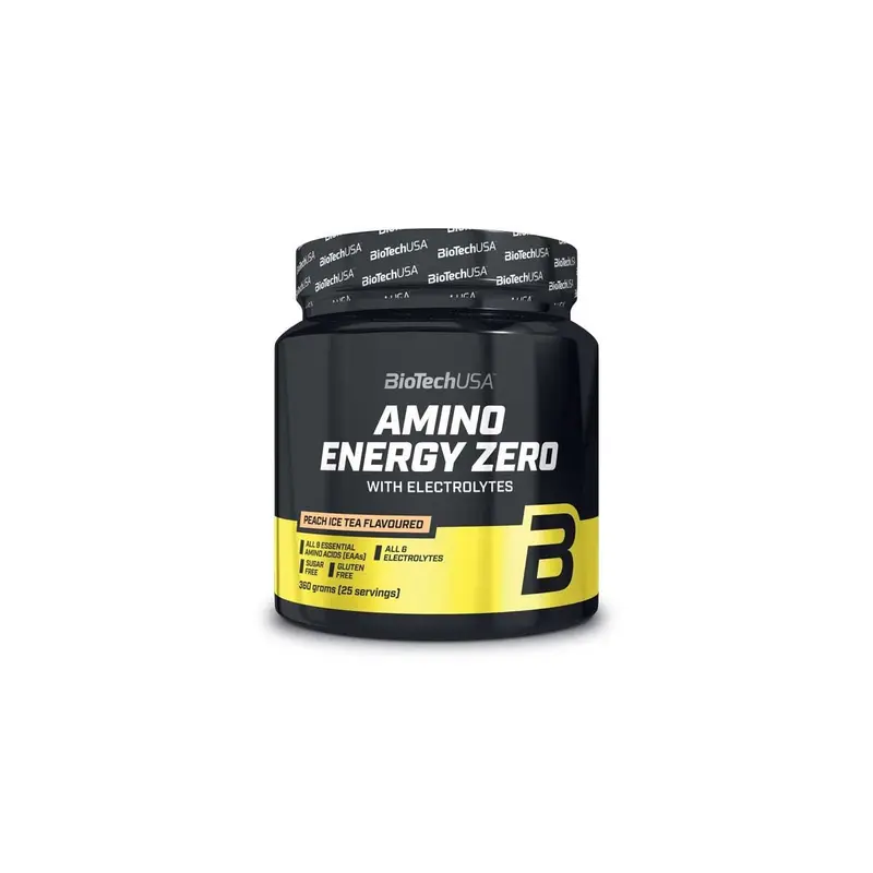 Amino energy zero con electrolitos sabor melocoton polvo - 360 g - Biotech USA