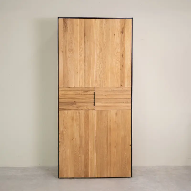 Armoire 2 portes en bois massif de chêne Runa - NordicStory