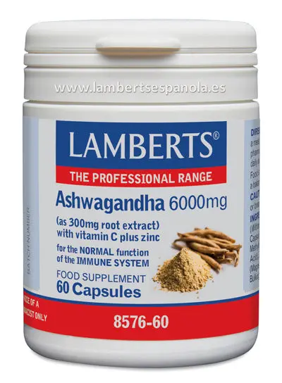 Ashwagandha (Withania somnífera) 6000 mg