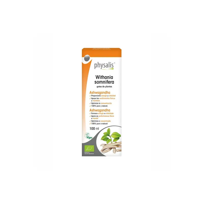 Ashwagandha (Withania somnifera) extracto hidroalcoholico Bio - 100 ml - Physalis
