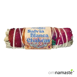 Atado Hierba Salvia Blanca y Chakras