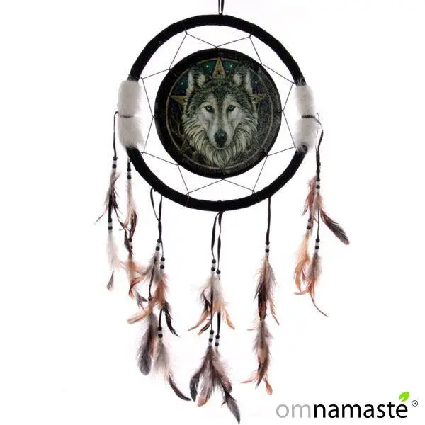 Atrapasueños Cabeza Lobo Lisa Parker 33cm