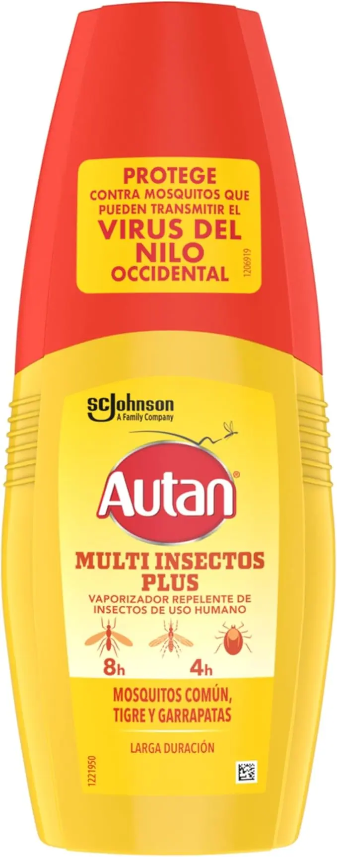 Autan Protection Plus Repelente de Mosquitos en Vaporizador (100 ml). Protección eficaz y duradera de hasta 8 horas contra mosquito común, tigre y garrapatas.