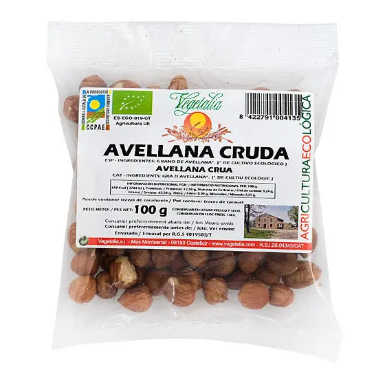 Avellana cruda bio 100 g Vegetalia