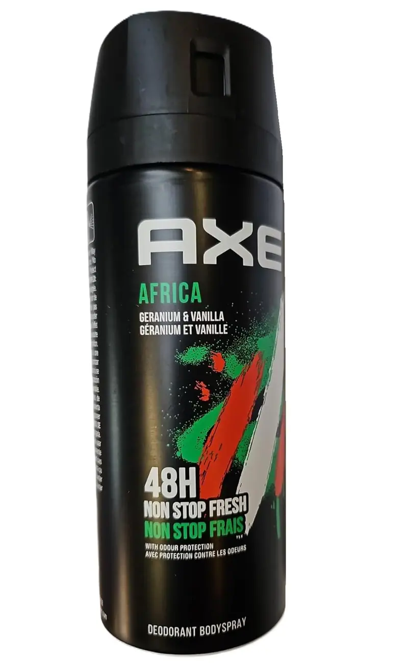 AXE Africa Desodorante y Body Spray para Hombre, Pack Ahorro de 6x150ml (900ml). La fragancia exótica y especiada más icónica para una protección y frescura de larga duración.