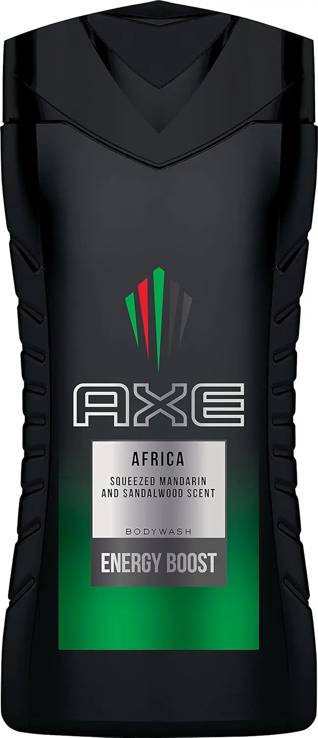 AXE Africa Gel de Ducha, Pack de 4x250ml. El regreso de un clásico con una fragancia exótica, sensual y duradera para el hombre aventurero y explorador.