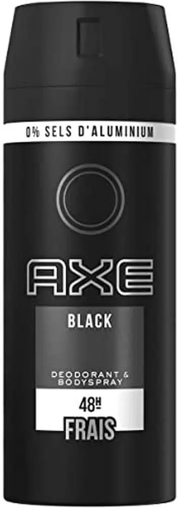 AXE Black Desodorante y Body Spray para Hombre, 150 ml. Fragancia sutil y refinada con notas de bergamota, pera y madera de cedro para un estilo impecable y duradero.
