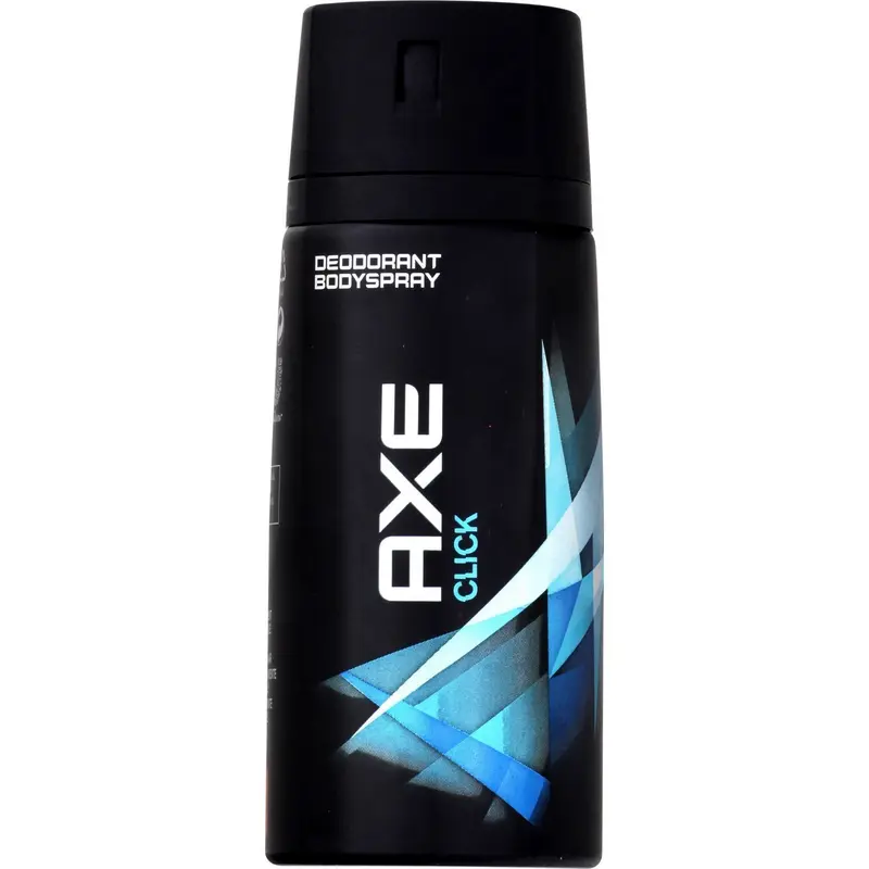 AXE Click Desodorante y Body Spray para Hombre, Pack de 6x150ml (900ml). Una fragancia fresca y afrutada con naranja y arándano para un impulso de frescura que dura todo el día.
