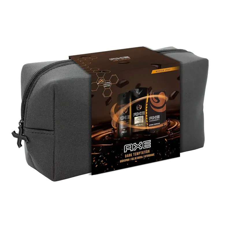 AXE Dark Temptation Neceser Trío para Hombre. El set de regalo con el ritual de cuidado completo