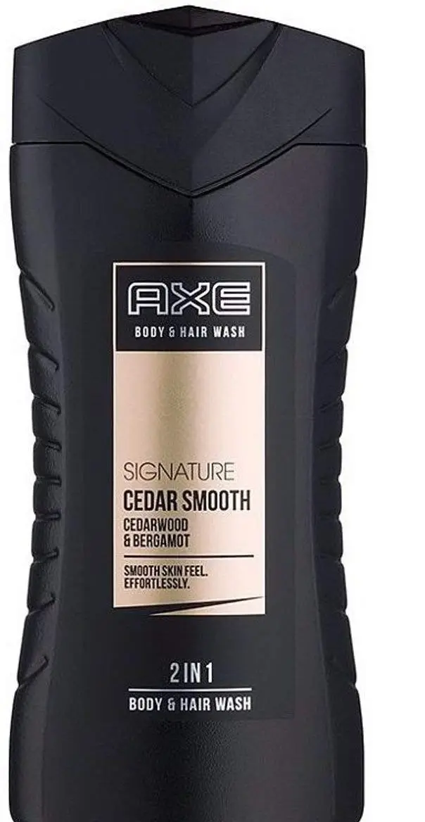 AXE Signature Cedar Smooth Gel de Ducha para Hombre, Pack de 3x250ml. Una fragancia sofisticada y masculina con madera de cedro para una limpieza premium.