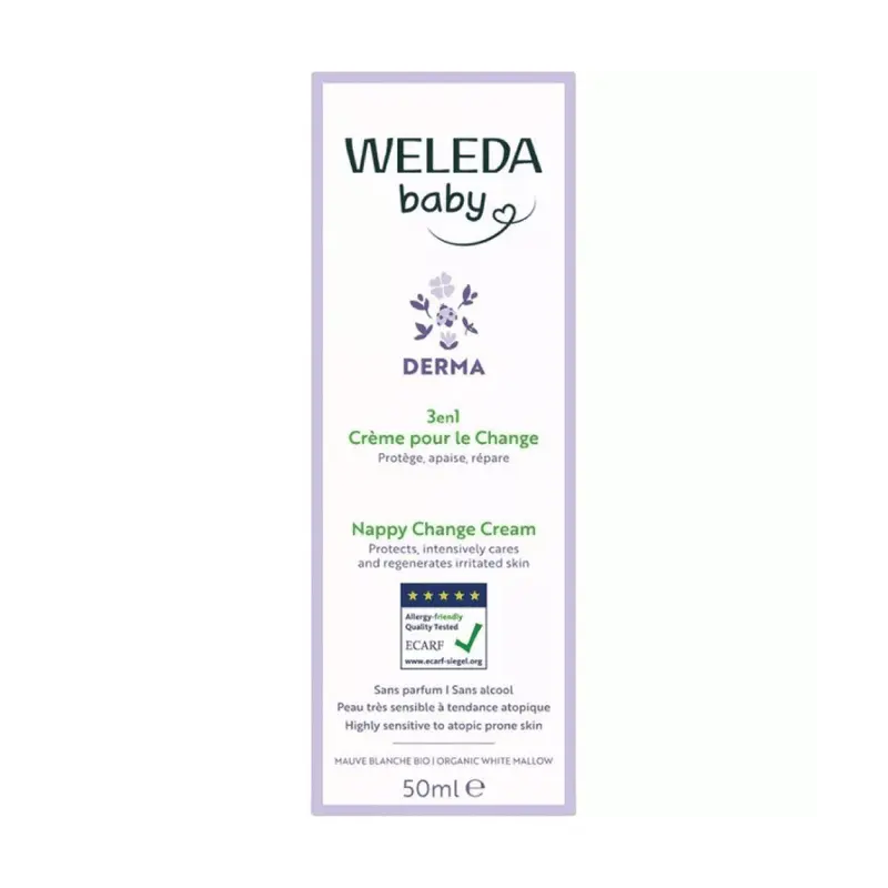 Baby Derma Crema pañal 3 en 1 bebé y niño - 50 ml - Weleda