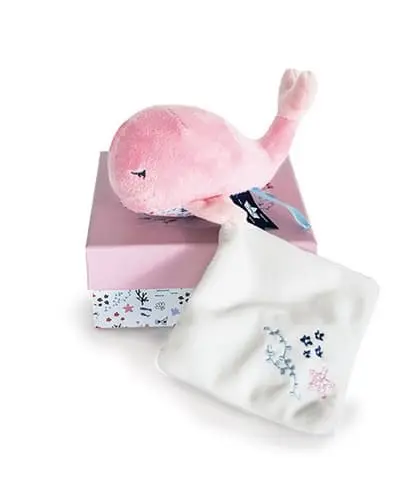 Ballena con doudou- rosa