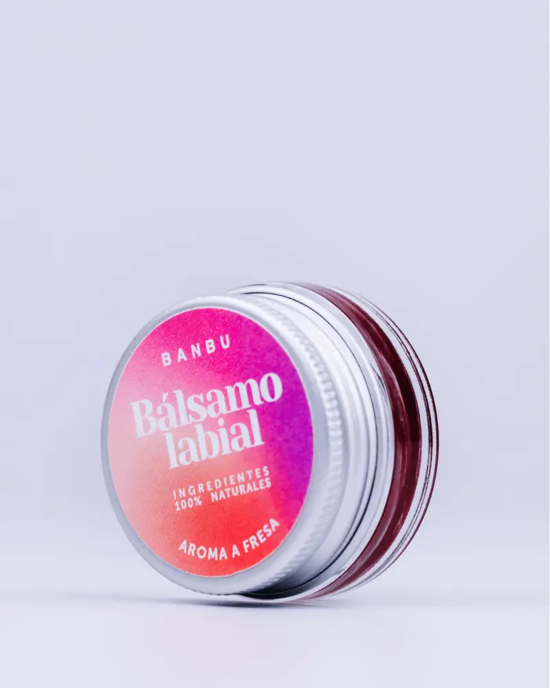 Bálsamo Labial con color ROJO - Banbu