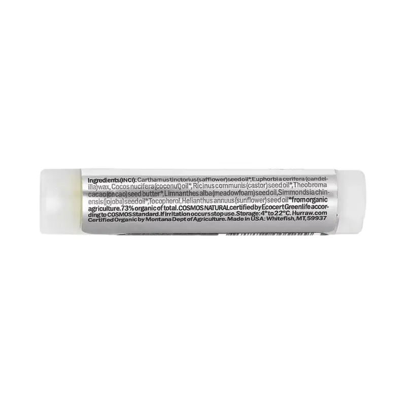 Balsamo labial neutro sin perfume bio - 4.8 g - Hurraw