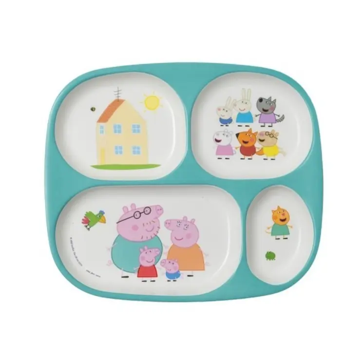 Bandeja con cuatro espacios Peppa pig