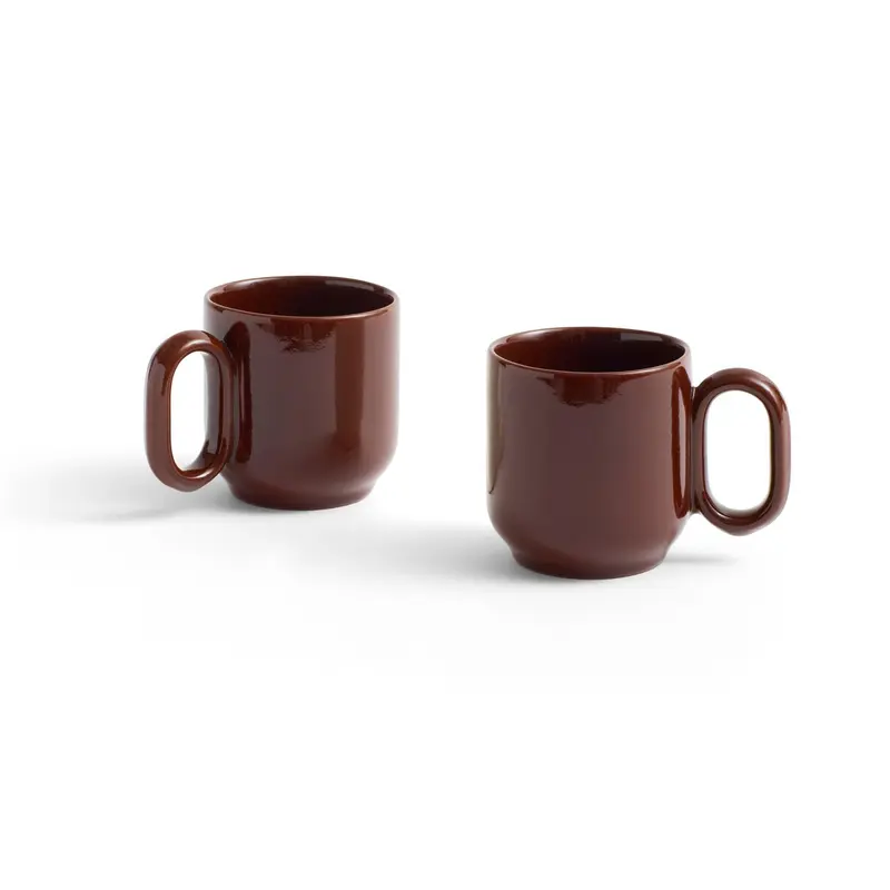 Barro taza set de 2