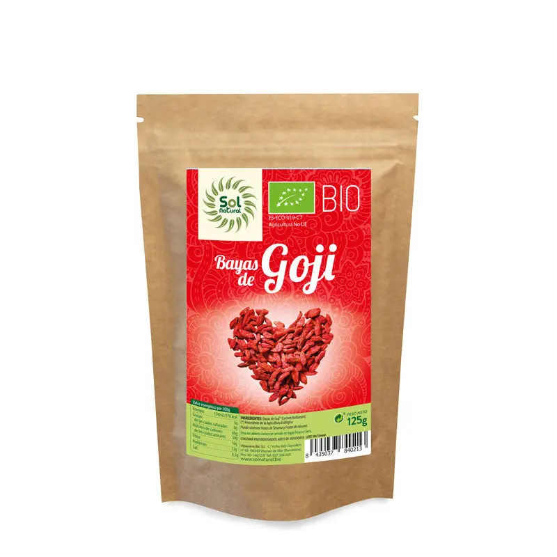 Bayas de goji bio 125g Sol Natural