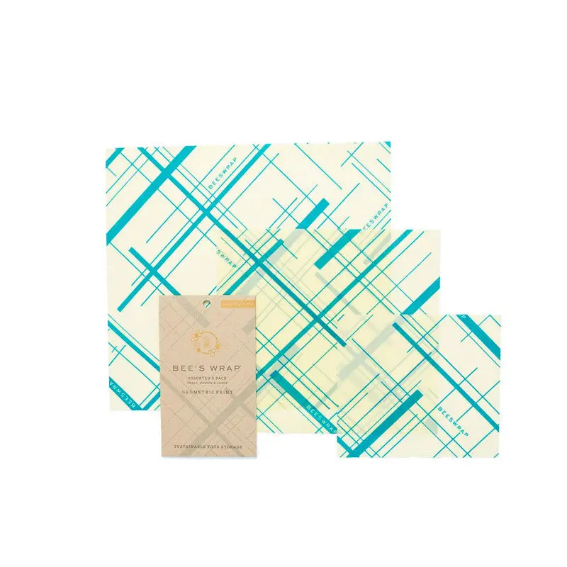 BEE'S WRAP ENVOLTORIO DE CERA DE ABEJA - SURTIDO, MODELO RAYAS