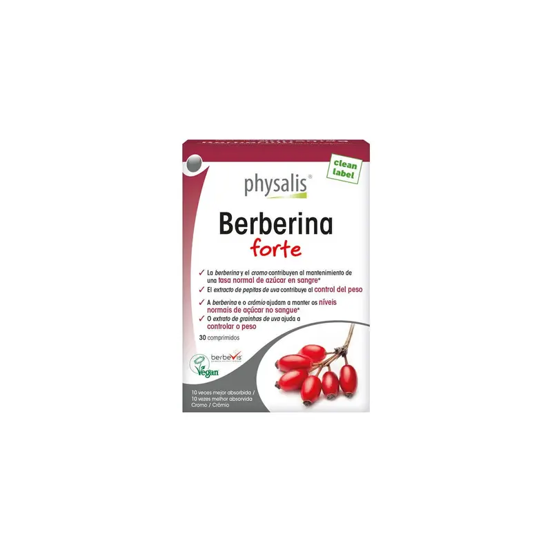 Berberina Forte - 30 comprimidos - Physalis
