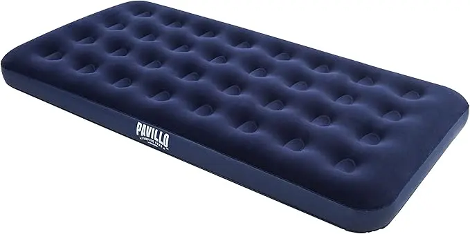 Bestway Colchón Hinchable Individual Aeroluxe (188x99x22 cm). Cama de aire para interior y exterior con superficie flocada, estructura Tritech y válvula de inflado rápido.