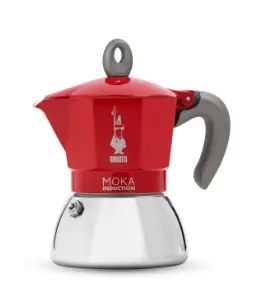 Bialetti Moka Inducción 2 Tazas Roja