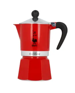 Bialetti Rainbow 3 Tazas Roja