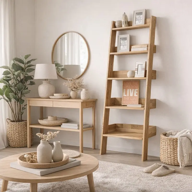 Bibliothèque en bois massif de chêne Escandi Atelier- NordicStory
