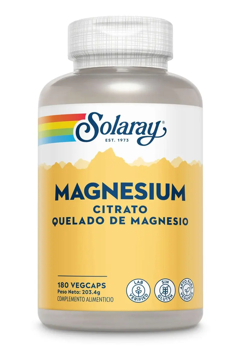 Big Magnesium Citrate - 180 vegacápsulas - Solaray