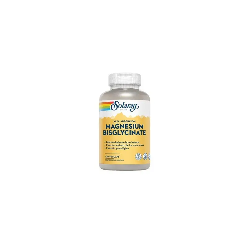 Bisglicinato de magnesio 350mg - 120 vegecápsulas - Solaray