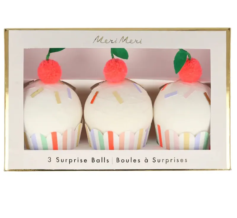 Bolas sorpresa de cupcake